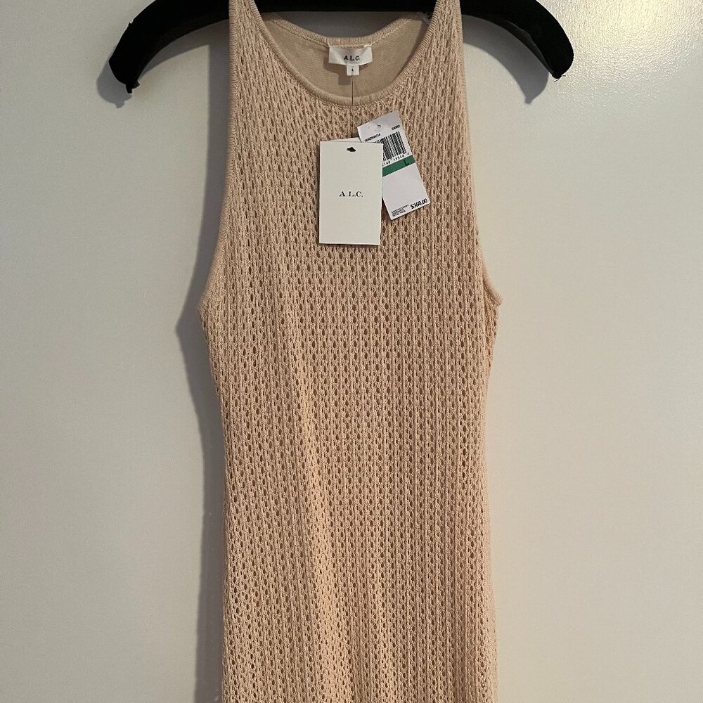 NWT A.L.C. Crochet Tank Mini Dress, L